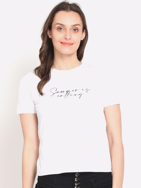 

NoBarr White Printed Top