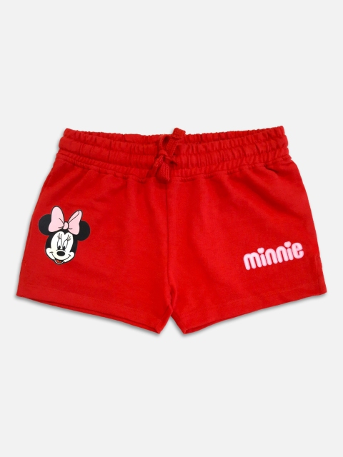 

Kids Ville Girls Red Mickey & Friends Shorts