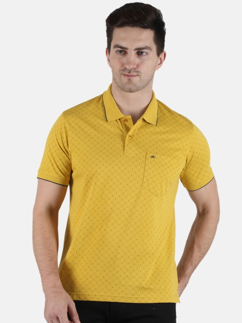 

Monte Carlo Men Mustard Yellow Polo Collar T-shirt