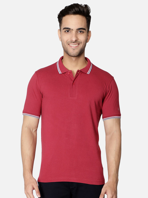 

Callino London Men Rose Polo Collar Applique T-shirt