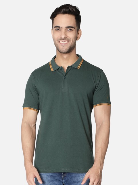 

Callino London Men Green Polo Collar T-shirt