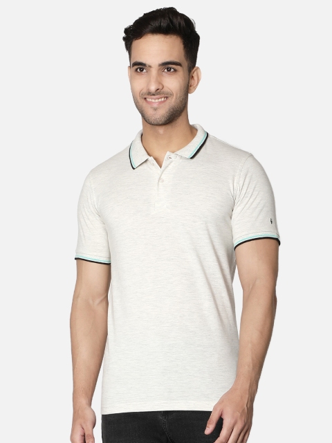 

Callino London Men Grey Melange Polo Collar T-shirt