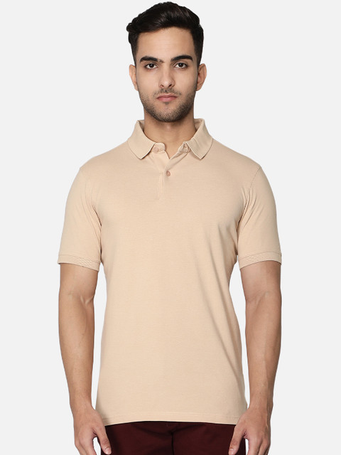 

Callino London Men Beige Polo Collar T-shirt