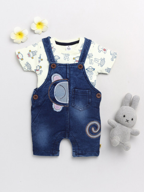 

BRATS AND DOLLS Boys Blue Dungarees with T-shirt