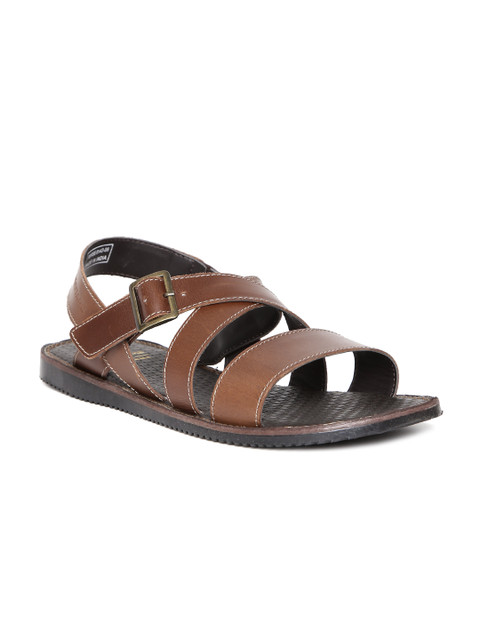 

Red Tape Men Brown Strappy Leather Sandals