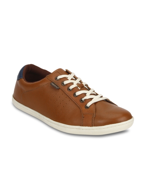 

Red Tape Men Tan Leather Sneakers