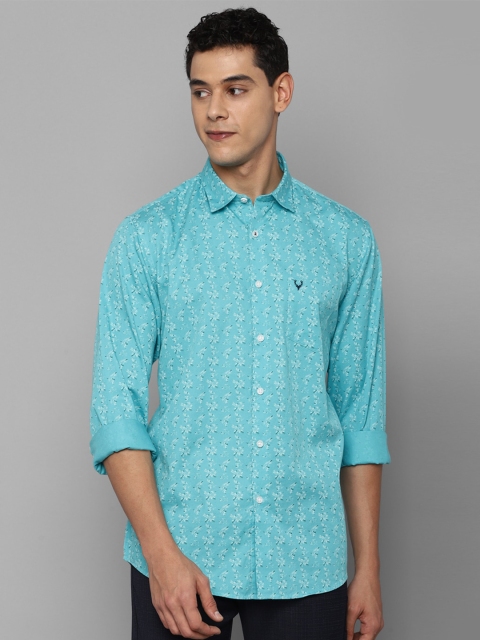 

Allen Solly Men Blue Slim Fit Printed Casual Shirt