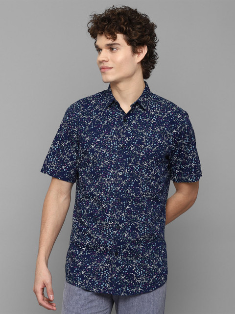 

Allen Solly Men Blue Slim Fit Floral Printed Casual Shirt