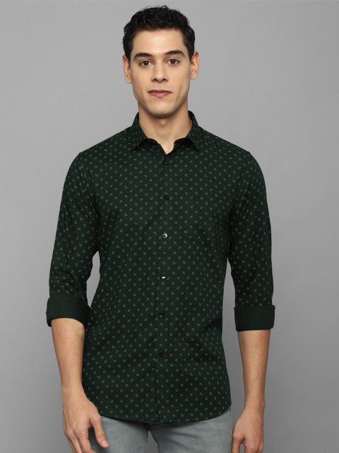 

Allen Solly Men Green Slim Fit Printed Casual Shirt