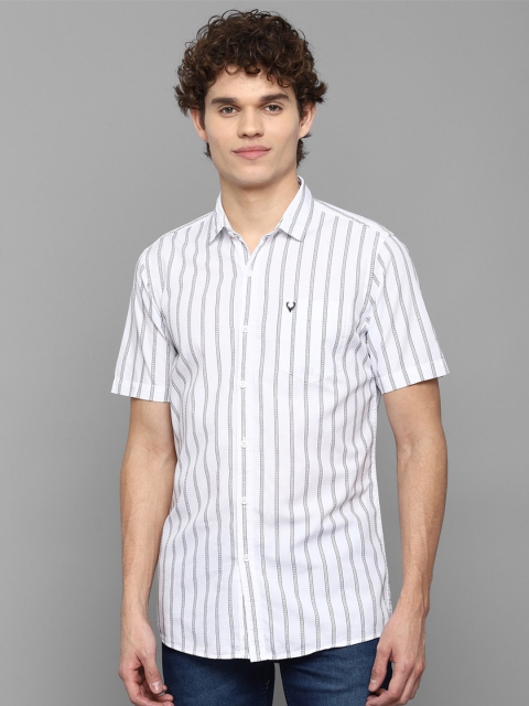 

Allen Solly Sport Men White Striped Casual Shirt