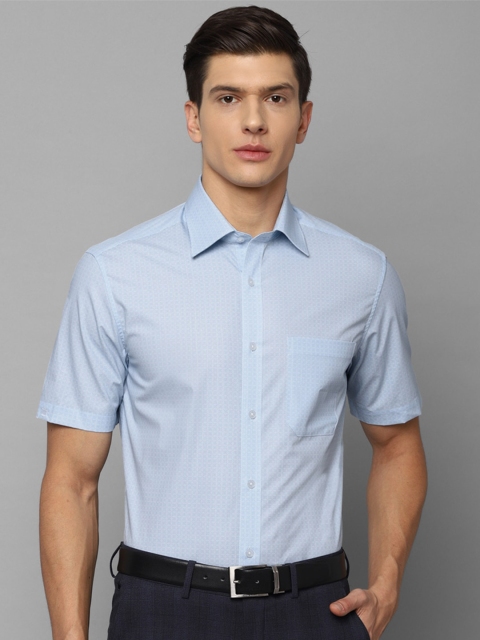 

Louis Philippe Men Blue Checked Formal Shirt