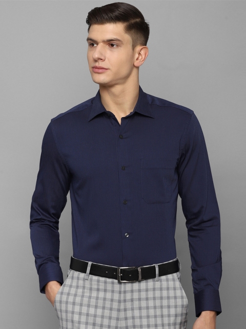 

Louis Philippe Men Navy Blue Formal Shirt