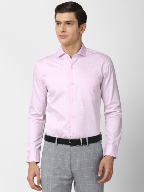 

Peter England Elite Men Pink Slim Fit Formal Shirt