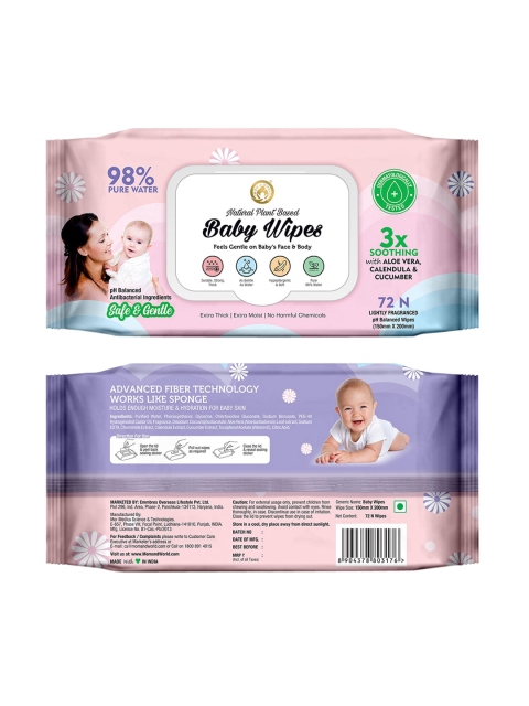 

Mom & World Baby Wipes, Pink