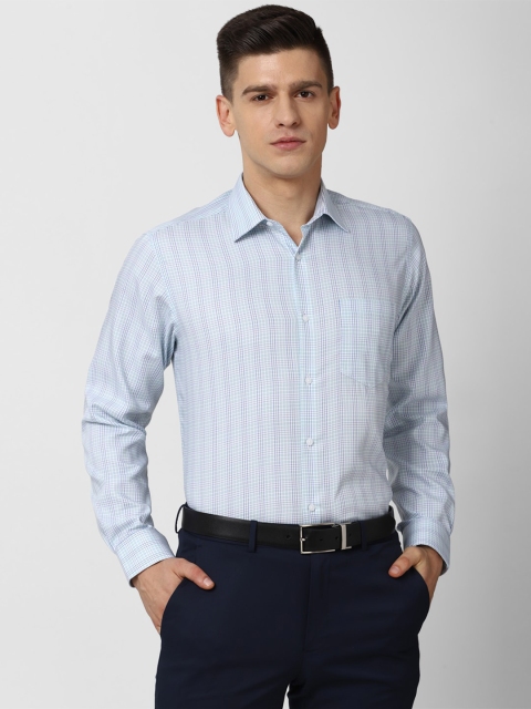 

Van Heusen Men Blue Striped Formal Shirt