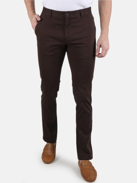 

Monte Carlo Men Coffee Brown Smart Slim Fit Trousers