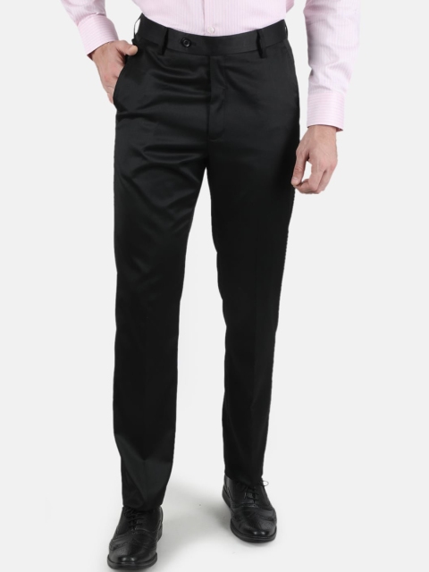 

Monte Carlo Men Black Smart Straight Fit Trousers