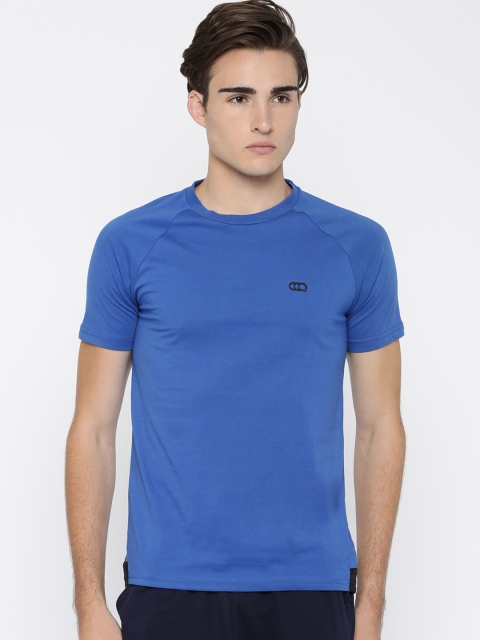 

Ajile by Pantaloons Men Blue Solid Round Neck T-shirt