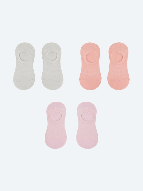 

max Women Pack Of 3 Assorted Ankle-Length Cotton Socks, Multi