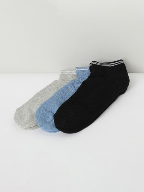 

max Boys Pack Of 3 Assorted Cotton Ankle-Length Socks
