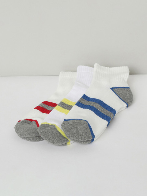 

max Boys Pack of 3 Assorted Ankle Length Socks, Multi