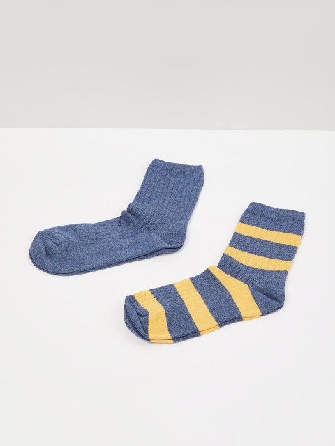 

max Boys Pack Of 2 Assorted Cotton Above Ankle-Length Socks