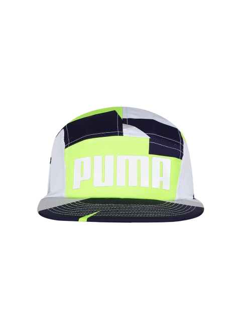 PUMA Unisex White & Navy Colourblocked 96 5PL Cap available at myntra for Rs.399