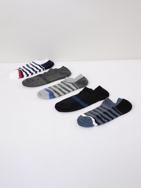 

max Men Pack Of 5 Assorted Cotton Ankle-Length Socks