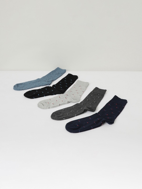 

max Men Pack of 3 Assorted Ankle Length Socks, Multi