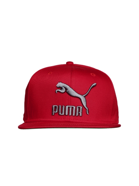 

Puma Unisex Red LS Snapback Cap