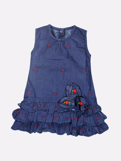 

BABY GO Red Floral A-Line Dress