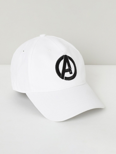 

max Men White & Black Embroidered Casual Baseball Cap