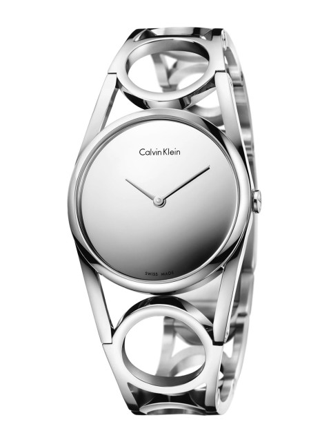 

Calvin Klein Women Mirror Dial Bracelet Style Straps Analogue Watch K5U2M148, Silver