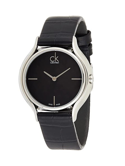 

Calvin Klein Women Black Dial & Black Leather Straps Analogue Watch K2U231C1