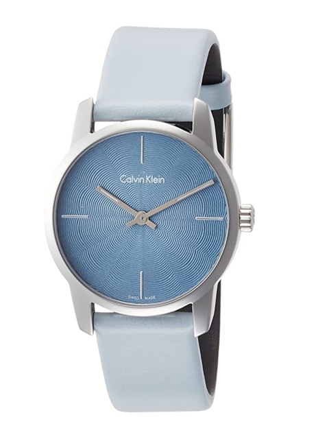 

Calvin Klein Women Blue Dial & Blue Leather Straps Analogue Watch K2G231VN