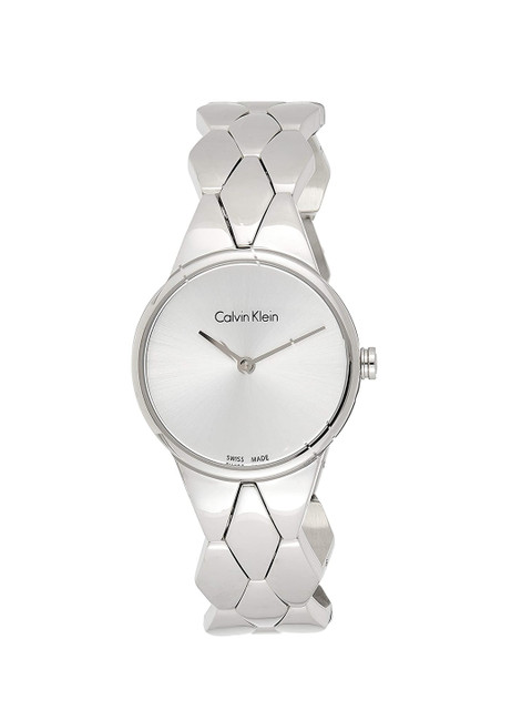 

Calvin Klein Women Silver-Toned Dial & Silver Toned Straps Analogue Watch K6E23146