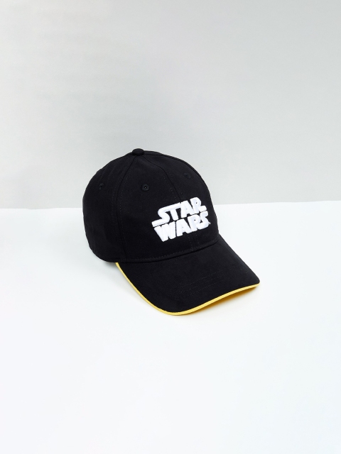 

max Boys Black & White Star Wars Embroidered Casual Baseball Cap