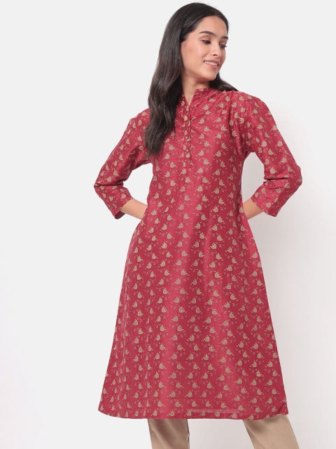 

Saaki Women Red Printed Kurti with Palazzos