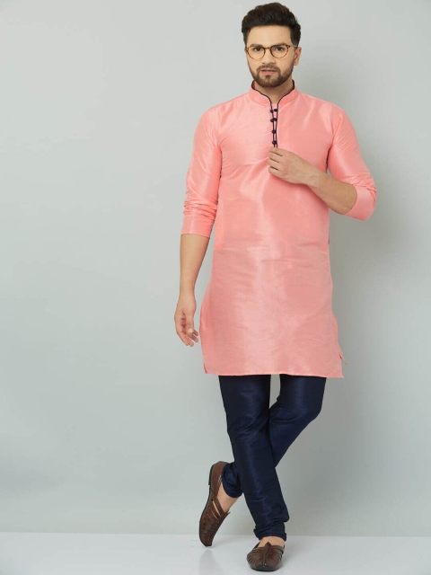 

Kaifoo Men Peach-Coloured Kurta with Churidar