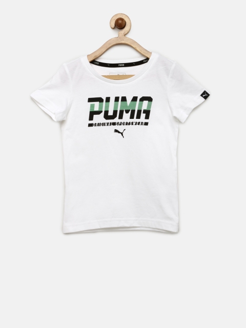 

Puma Boys White Style Graphic Print T-Shirt