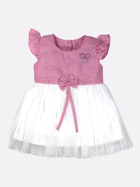 

BABY GO Pink Checked Dress