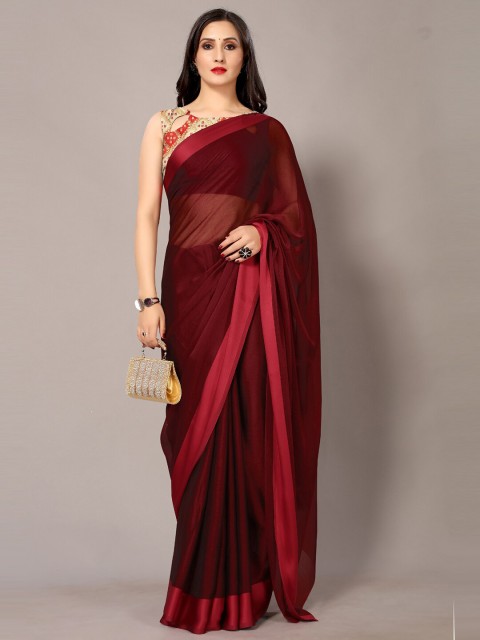 

HRITIKA Maroon Saree