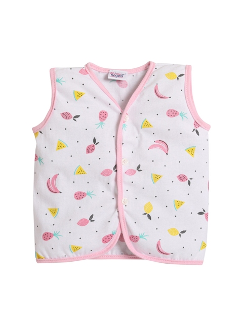 

Little Angels Kids Pink Printed Sleeveless Jhabla Innerwear Vests