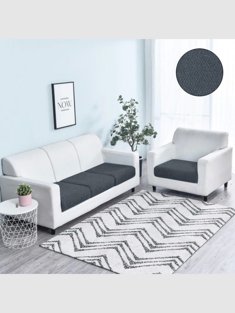 

Cortina Charcoal Grey Jacquard Single Seater Sofa Covers