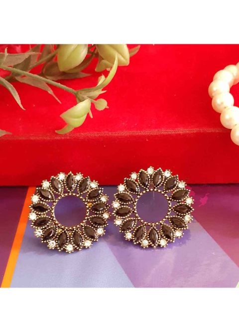 

RICH AND FAMOUS Multicoloured Contemporary Studs Earrings, Multi
