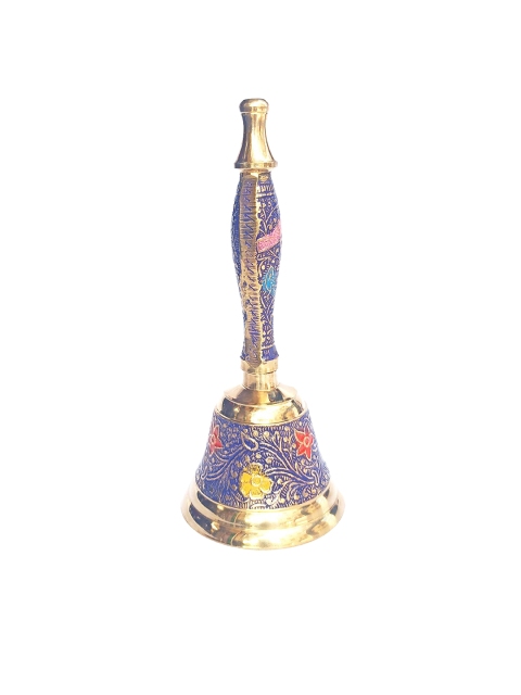 

WENS Gold-Toned Purple Pooja Bell
