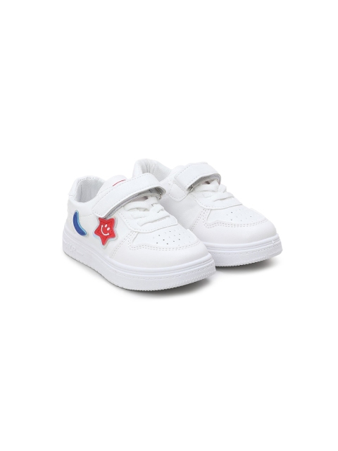 

Hopscotch Unisex Kids Red Colourblocked PU Sneakers