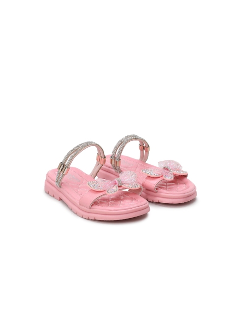 

Hopscotch Girls Pink Embellished Rubber Slip-On