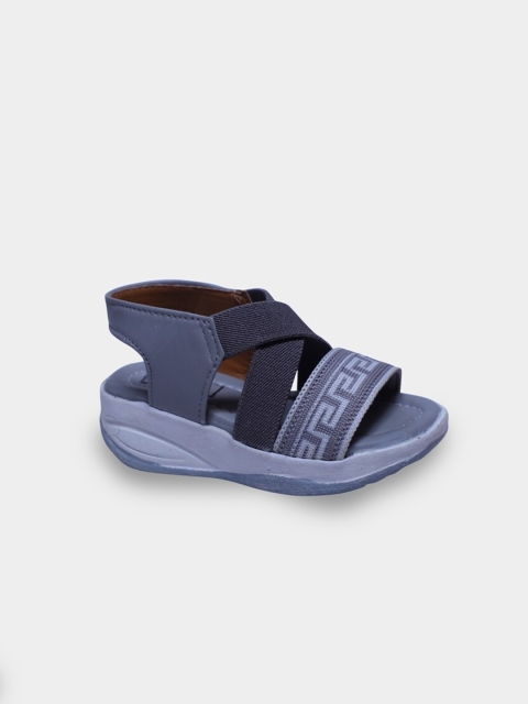 

Buckled Up Girls Grey Canvas Comfort Sandals