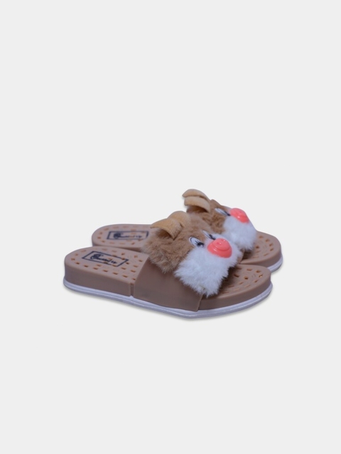 

Buckled Up Girls Brown Comfort Sandals